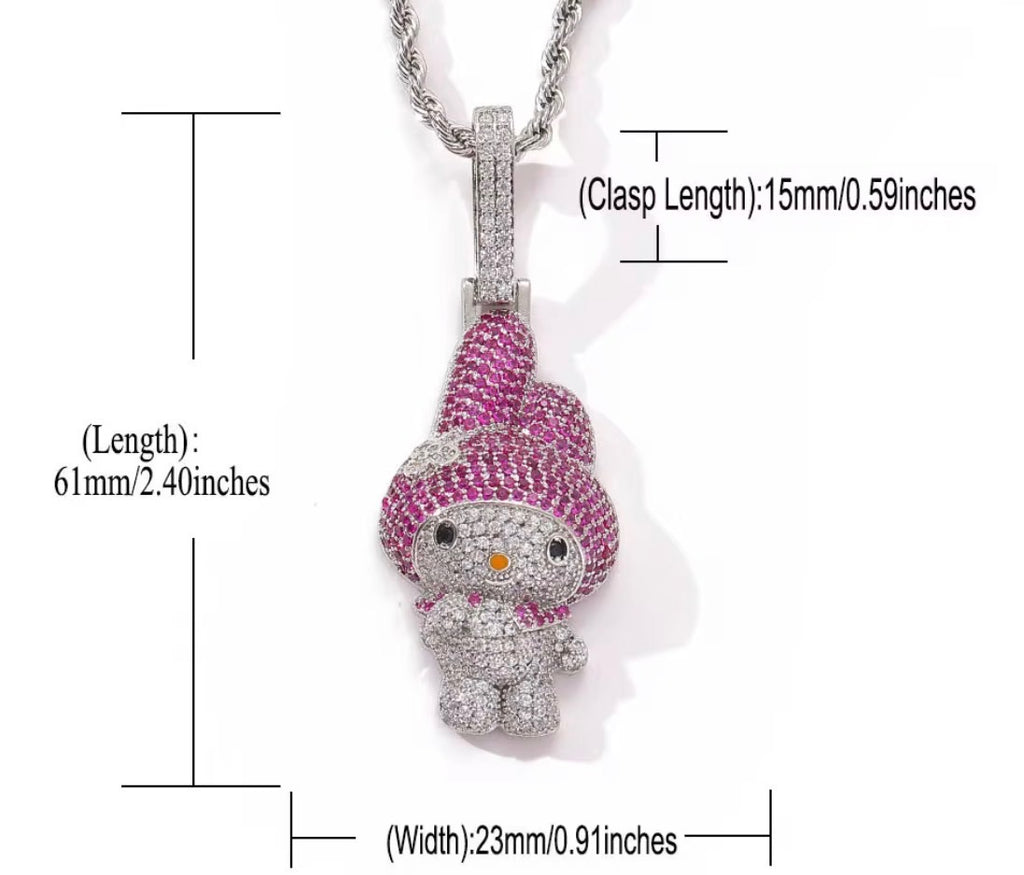 Kuromi Necklace Pendant