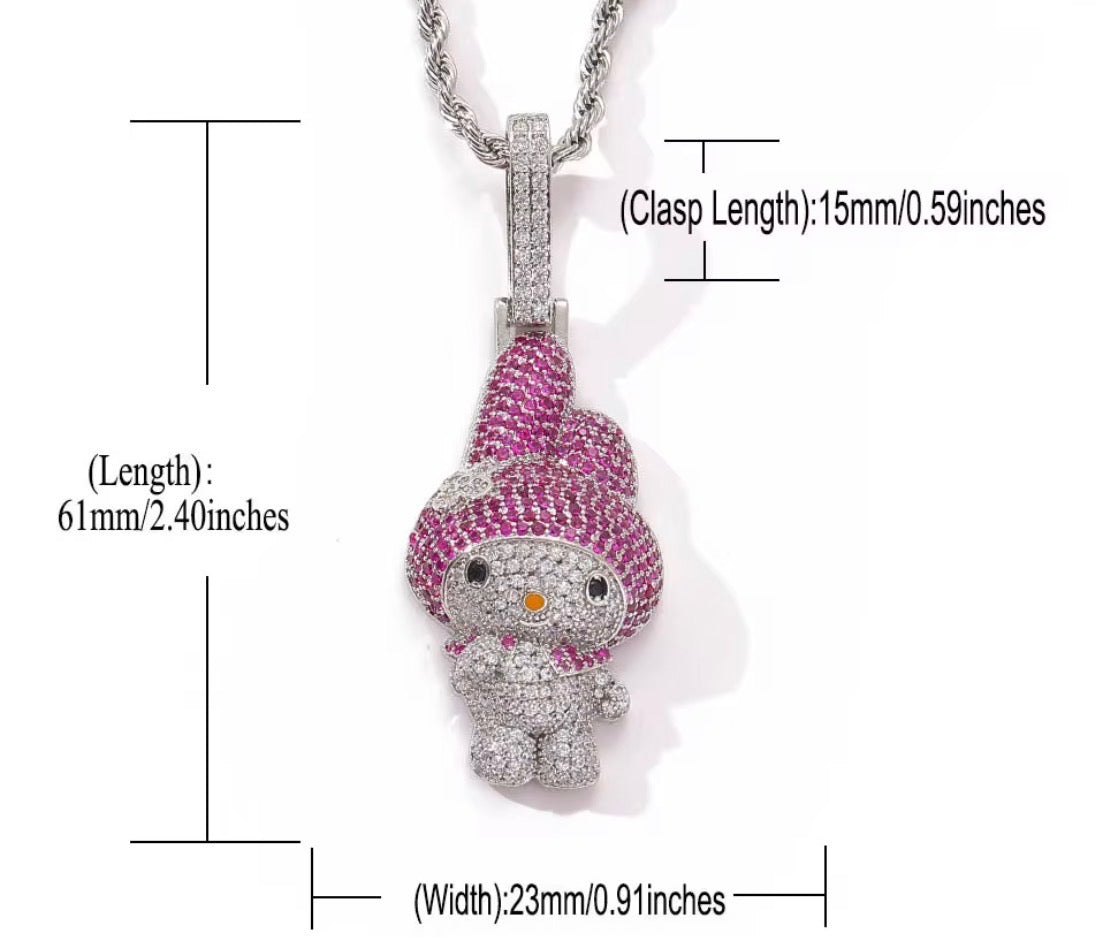 Kuromi Necklace Pendant